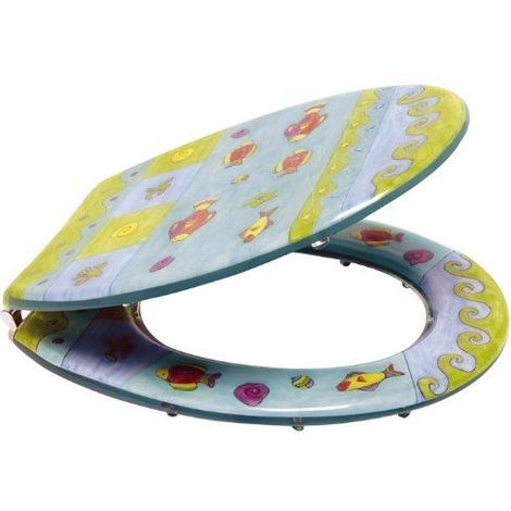 Sanitop-Wingenroth Lunette WC 40528 7 Motif mer Transparent