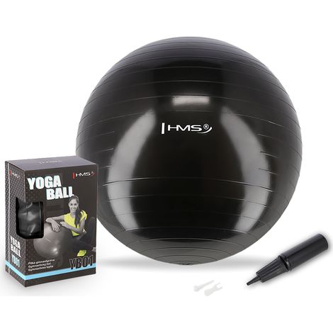 YB01 NEU 75CM schwarzer Gymnastikball HMS (1/5)