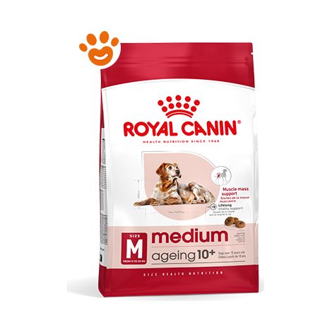 cibo che Royal Canin Medum invecchia 10+ cani senior di medie dimensioni (da 10 anni) - 3 kg