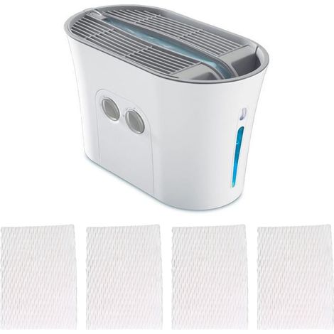 Lot de 4 cartouches filtrantes en papier absorbant compatibles avec les humidificateurs Honeywell HAC-700/750 (1/5)