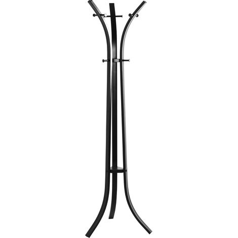 Portemanteau noir, métal Porte-manteau - Dimensions : H 177 x Ø 45 cm, Style : moderne (1/5)