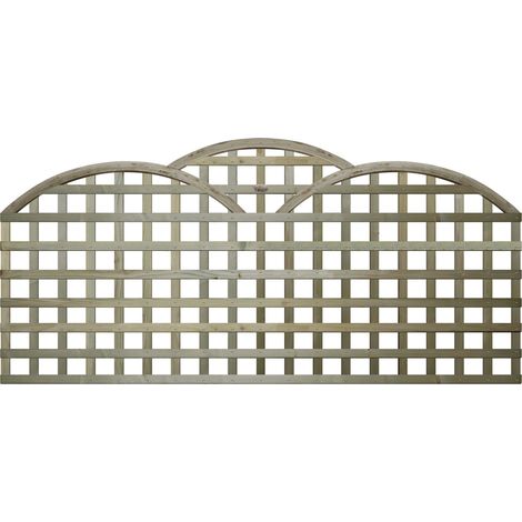 6ft x 2ft Triple Dome Privacy Trellis Panel (1/4)
