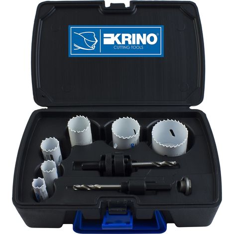 Krino 21013202k - Set di Seghe Bimetalliche al Cobalto "Speciale Per Eletticisti" - 9 Pezzi (1/4)