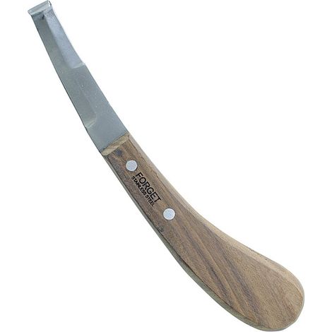 Racloir à double tranchant avec manche en bois