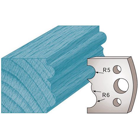 Diamwood Jeu de 2 fers profilés spécial cadre Ht. 40 mm Acier SP - 40 x 4 mm - Épaisseur 4 mm - Moulure pour porte-outils de toupie qualité professionnelle (1/2)