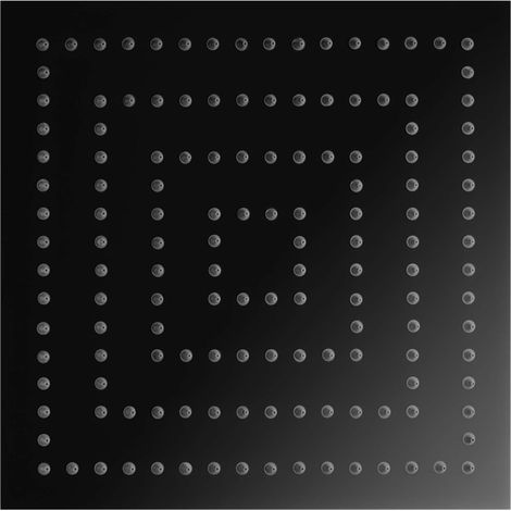 Stilform Luxus Edelstahl Regendusche in 30x30 cm ULTRAFLACH in Schwarz Matt (1/5)