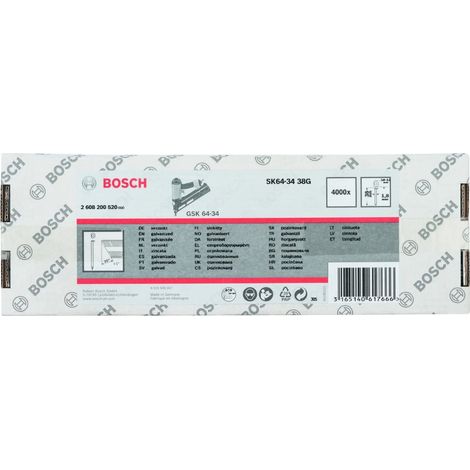 4000x Clou de finition DA PRO DA15-34, 34° 1,8/15 g