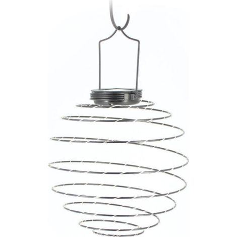 Lanterne solaire LED spirale en fer forgé - parfaite pour l'éclairage extérieur et la décoration de jardin - 1 pièce (1/5)