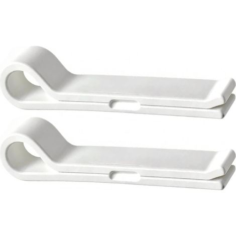 Clip à rideau douche 2 Pièces Silicone Imperméable Auto-Adhésif Pinces Aimantées Puissantes Pour Rideau Pour balcon, entrée de la porte, salle de bain, séjour (1/5)