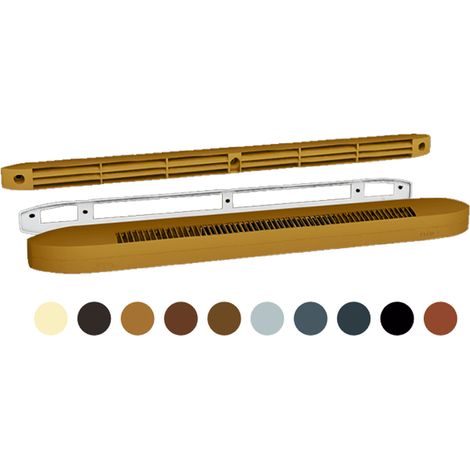 Econoname – Kit entrée d’air autoréglable acoustique 15m3/h ESEA15CE2ACC – Débit 22/30 m3/h – Pour VMC simple flux – Installation sur fenêtres