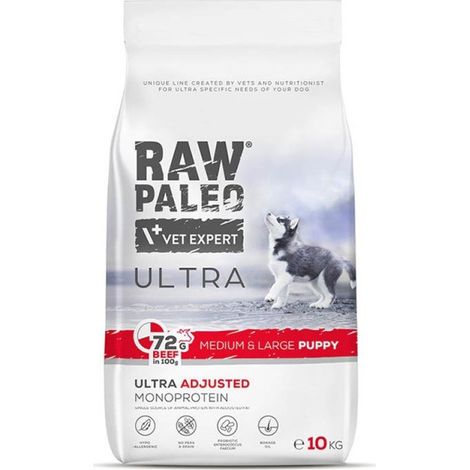 VetExpert Carne cruda paleo para cachorros medianos y grandes de 10 kg (1/5)