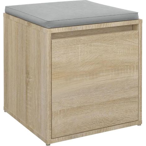 vidaXL Schublade Box Sonoma Eiche 40,5x40x40 cm Holz