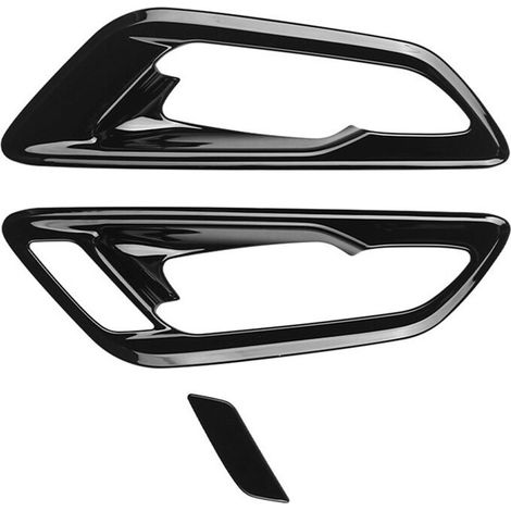 Copertura per maniglia interna della portiera per Toyota Alphard/Vellfire serie 40, modelli dal 2023 in poi, guida a destra, nero lucido.