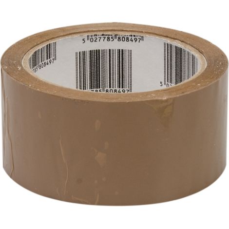 Ruban adhésif d'emballage 48 mm x 66 m – Film polypropylène biorienté – Adhésif acrylique pour fermeture cartons – Résistant à la déchirure – Fixman (1/5)