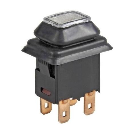Marquardt 1683.8101 1683.8101 Interuttore a pressione 250 V/AC 16 A 1 x On / Off Permanente (L x L) 21 mm x 15 mm IP65
