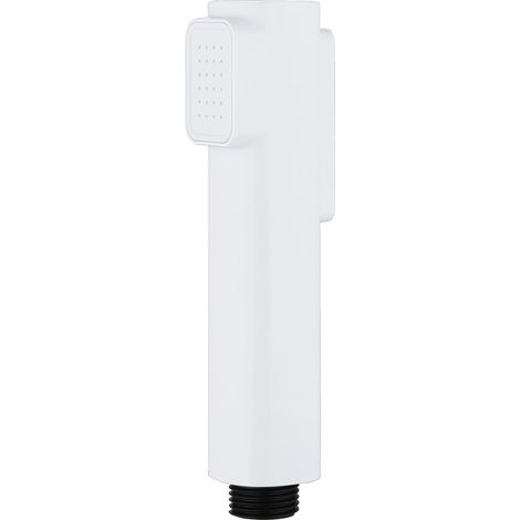 Douchette de salle de bain en ABS blanc, pratique et portable, avec robinet bidet à deux fonctions, haute pression et de nombreuses utilisations. (1/5)