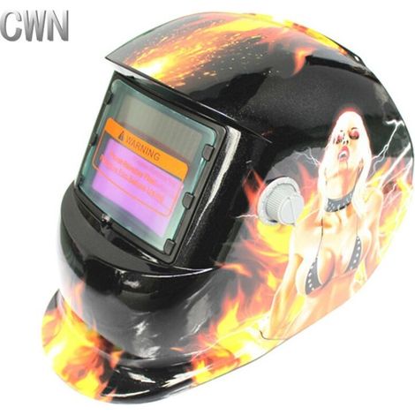 ZOLGINAH Casque de Soudure Automatique - Masque de Soudure avec 2 Lentilles et 2 Capteurs de filtre à ombre réglables DIN9-13 pour le soudage à l'arc de MIG TIG MAG [Classe énergétique A+++] (1/5)