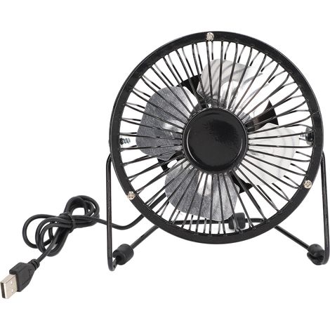Ventilateur de bureau USB compact, rotation à 360°, ultra-silencieux, portable, avec interrupteur à un bouton et surface antidérapante pour le bureau.-AquaForge