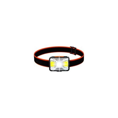 Linterna frontal potente [1 unidad], linterna frontal LED recargable por USB, 150 lúmenes, 5 modos de iluminación (luz blanca y roja), resistente al agua IPX5 para pesca, camping, lectura y senderismo
