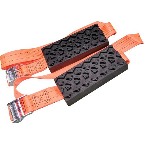 Planche de sortie de voiture antidérapante pour surfaces irrégulières, sangle flexible, forte force de traction, serrage rapide, portable pour véhicule, 1 bande (1/5)