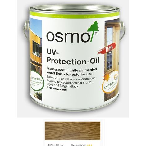 Osmo UV Protection Oil Tints - With Film Protection - Light Oak - 750ml