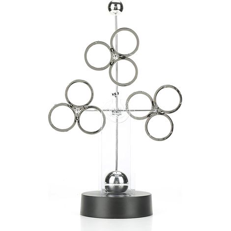 Mouvement perpétuel électronique modèle céleste rotatif art cinétique décoration bureau artisanat (1/5)