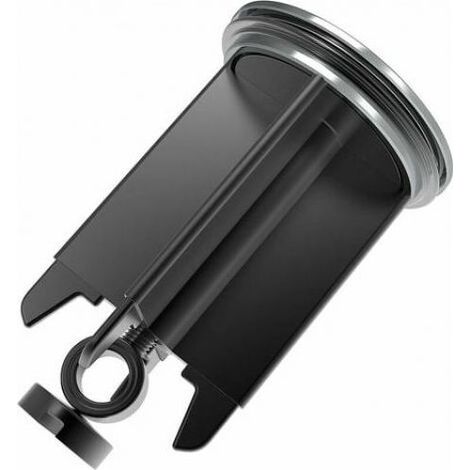 Ablaufstopfen – Klappenstopfen für Waschbecken und Bidet – Durchmesser 40 mm – Höhenverstellbar von 6,5 bis 8,5 cm – Chromoberfläche (1/5)
