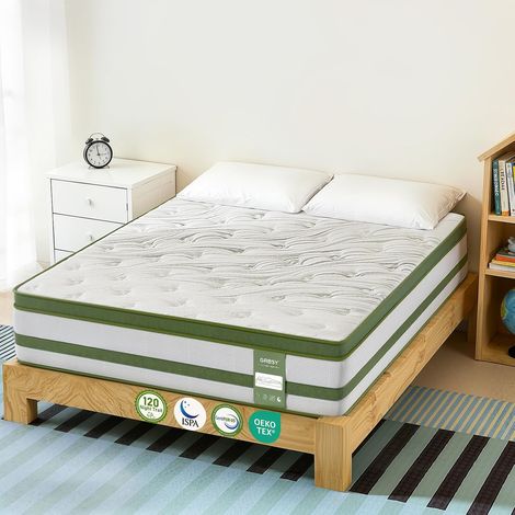 Hybrid Mattress, 140 x 190 cm, 25 cm Mid-Firm H4 – Latex, Memory Foam (1/5)