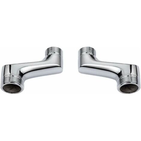 Raccord Contre Coudé Douche,Raccord Laiton Coudé RéDucteur,Bras Pivotant RéGlable,Raccord Mural Contre Coudé,Raccord Excentré 1/2 3/4,Chrome A,TRIMEC (1/3)
