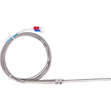Sonde thermique thermocouple type K en acier inoxydable 0-600°C, sonde de température WRNT-187, longueur 4 mètres (1/5)