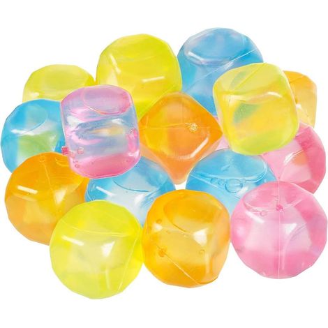 Cubetti ghiaccio riutilizzabili set 20pz cubi ghiaccio finto raffredda bevande (1/5)