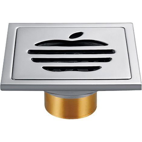 Drain de douche en acier inoxydable avec filtre à écran, drain de douche carré, drain de sol de salle de bain anti-odeurs (1/5)
