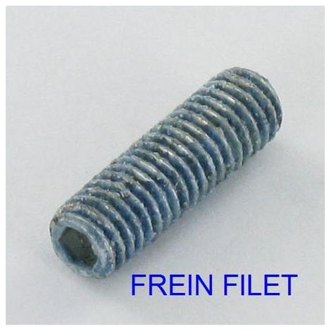 Vis métaux Sans tête six pans creux (sthc) Clé de 3 HC3 M6X20 Bout plat Acier zingué LOCTITE Bleu-1 pièce (1/2)