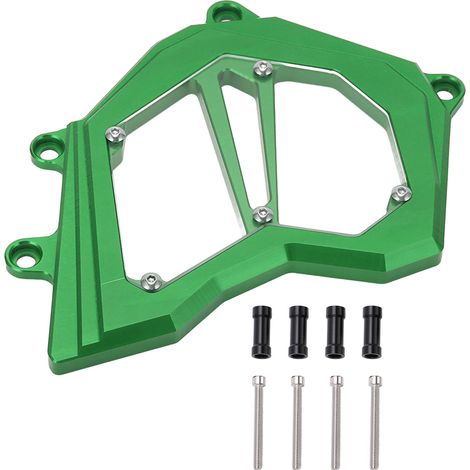 Carter chaîne de protection en alliage d'aluminium pour ZX10R 2011-2017, Vert, avant (1/5)