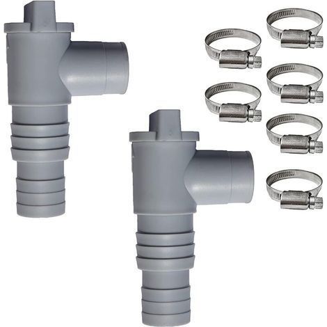 2-teiliges Pool-Absperrventil-Set, 32/38-mm-PVC-Schlauch, 32-mm-Pool-Wartungszubehör (1/4)