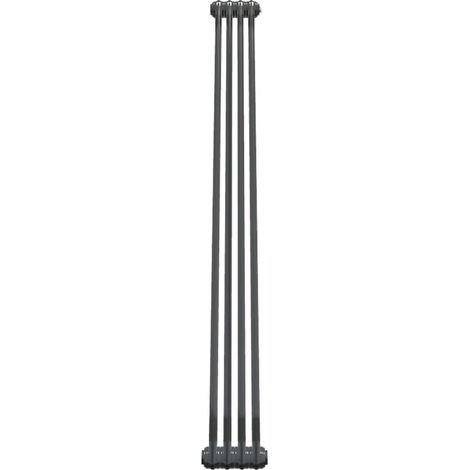 Bircham - Bare Metal Lacquer 2 Column Radiator H1800mm  x W206mm