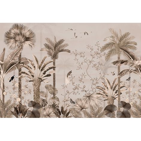 Papier peint panoramique - Forêt Tropicale - 130 cm x 88 cm (1/2)