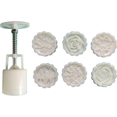 Moule à gâteaux de lune de 50 g - Accessoires de pâtisserie à faire soi-même - Ustensile de cuisine pour la Fête de la Mi-Automne (1/5)