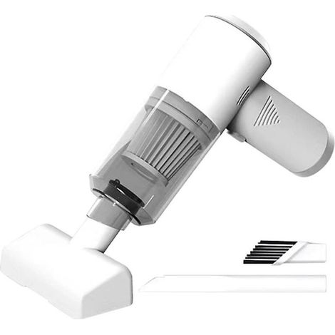 Aspiradora de mano inalámbrica con tratamiento antiácaros, ideal para colchones, alfombras y otras superficies. Potente succión. - Crezuo