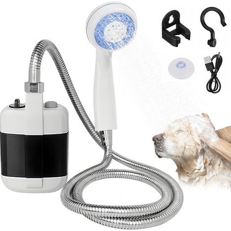 Campingdusche Außendusche Gartendusche Campingdusche mit Pumpe Tragbare Dusche mit Akku, Duschkopf und Schlauch Mobile Dusche für Camping, Reisen (1/5)