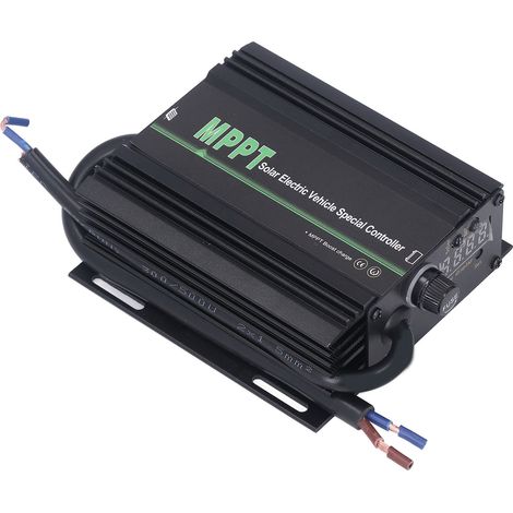 Contrôleur de charge solaire JNEVS pour véhicules électriques, régulateur MPPT à tension réglable avec indicateur d'état LED (1/5)