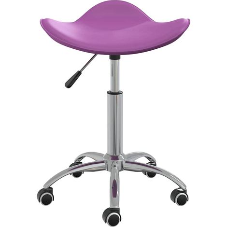 Maison Exclusive - Chaise à manger pivotante Violet Similicuir (1/5)