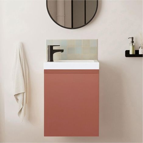 Meuble lave-mains LISA + robinet noir