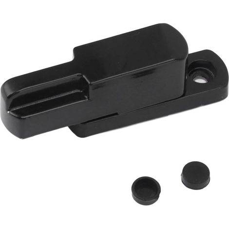 Loquet de Fenêtre Sash Lock Alliage D'aluminium Anti-Vol T Type Universal Child Proof Safety Lock Keeper Remplacement pour la sécurité à la Maison (Noir). (1/5)
