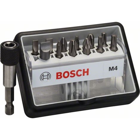 Bosch Schrauberbit-Set Robust Line M Extra-Hart 12+1-teilig 25 mm PH PZ Torx LS (1/4)