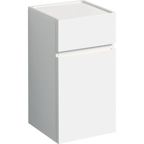 GE Renova Plan Armoire latérale avec 1 porte et 1 tiroir, 39x70x36cm, blanc