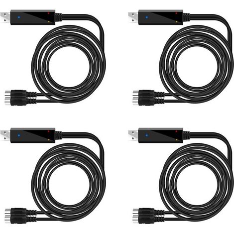 Si tratta di un convertitore da USB MIDI a 4 canali, un cavo da USB input/output a MIDI adatto per collegare una tastiera di pianoforte a un computer portatile e utilizzabile negli studi di registrazi (1/4)