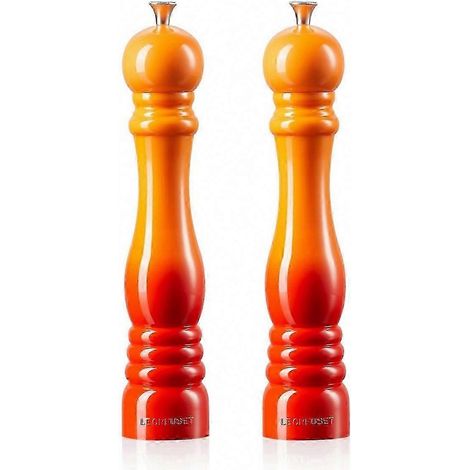 Moulin à sel et poivre professionnel 20 cm, lot de 2 moulins en inox, broyeur réglable en céramique, idéal pour cuisine et barbecue, design élégant et durable (1/4)