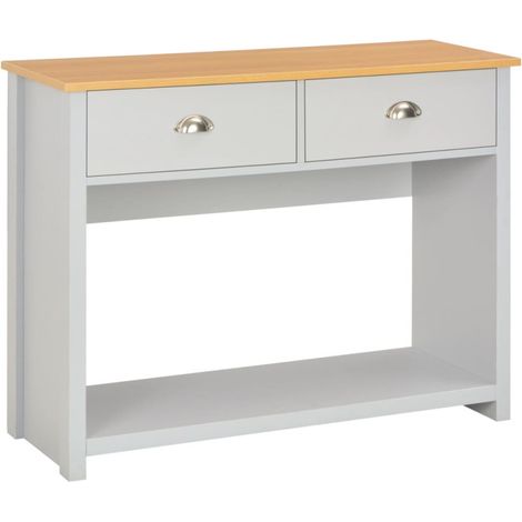Table console Gris 97 x 35 x 76 cm vidaXL (1/5)