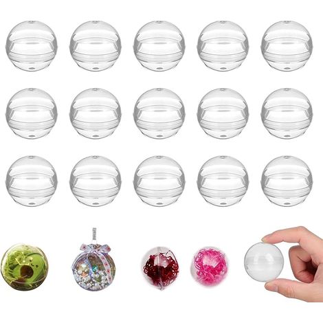 Boules acrylique rechargeables décorations maison transparent (1/5)